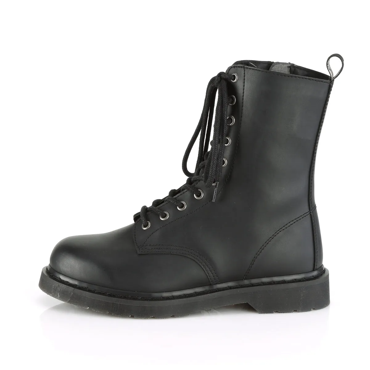 10 Eyelet Mid Calf Boots (Demonia Bolt-200) - Unisex