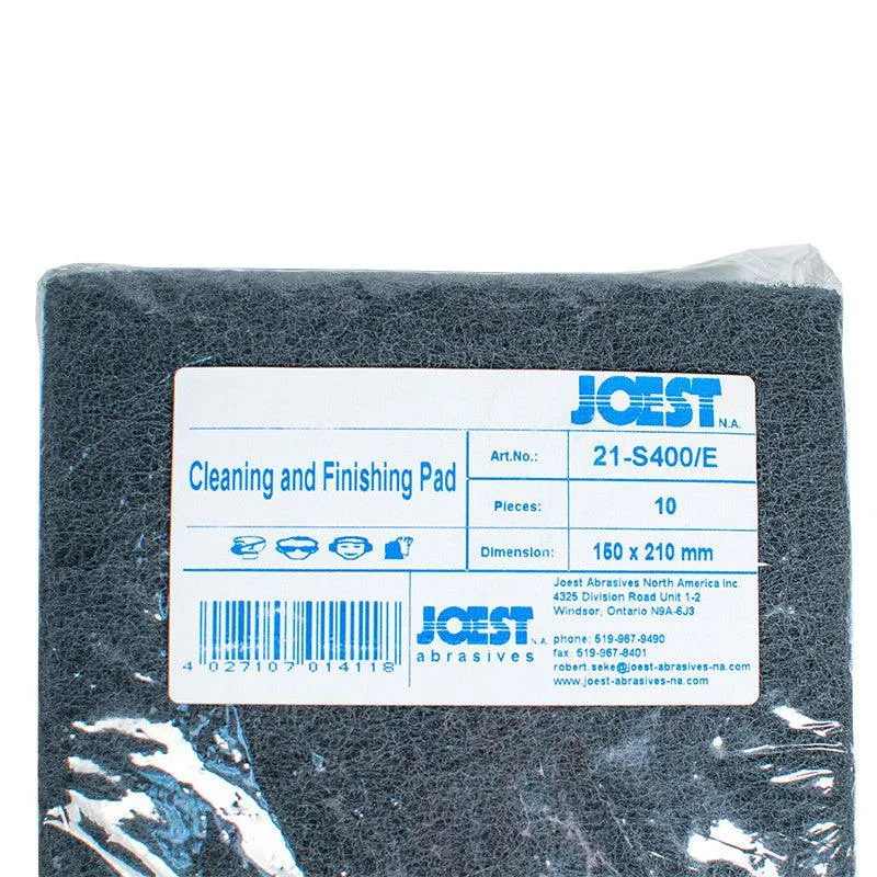 10 pk Joest Dark Gray Coarse Scuff Pads 6" x 8"