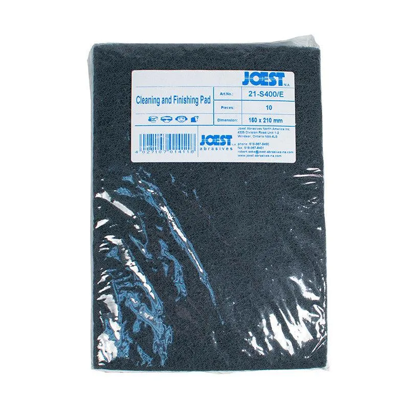 10 pk Joest Dark Gray Coarse Scuff Pads 6" x 8"