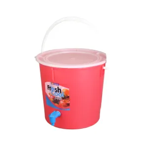 25L Plastic Tap Dispenser Bucket with Handle - Tap A Container