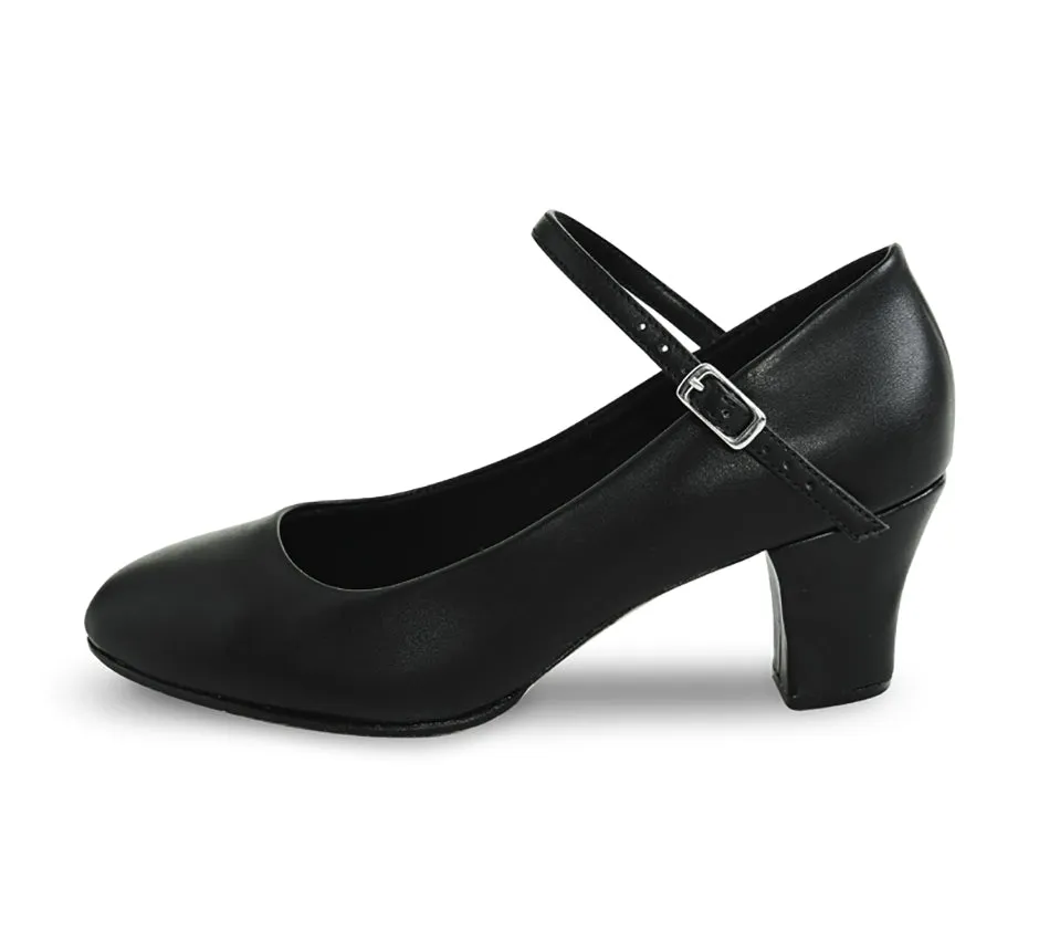 2" Diva -- Women's  Instep Strap Character Shoe -- Black