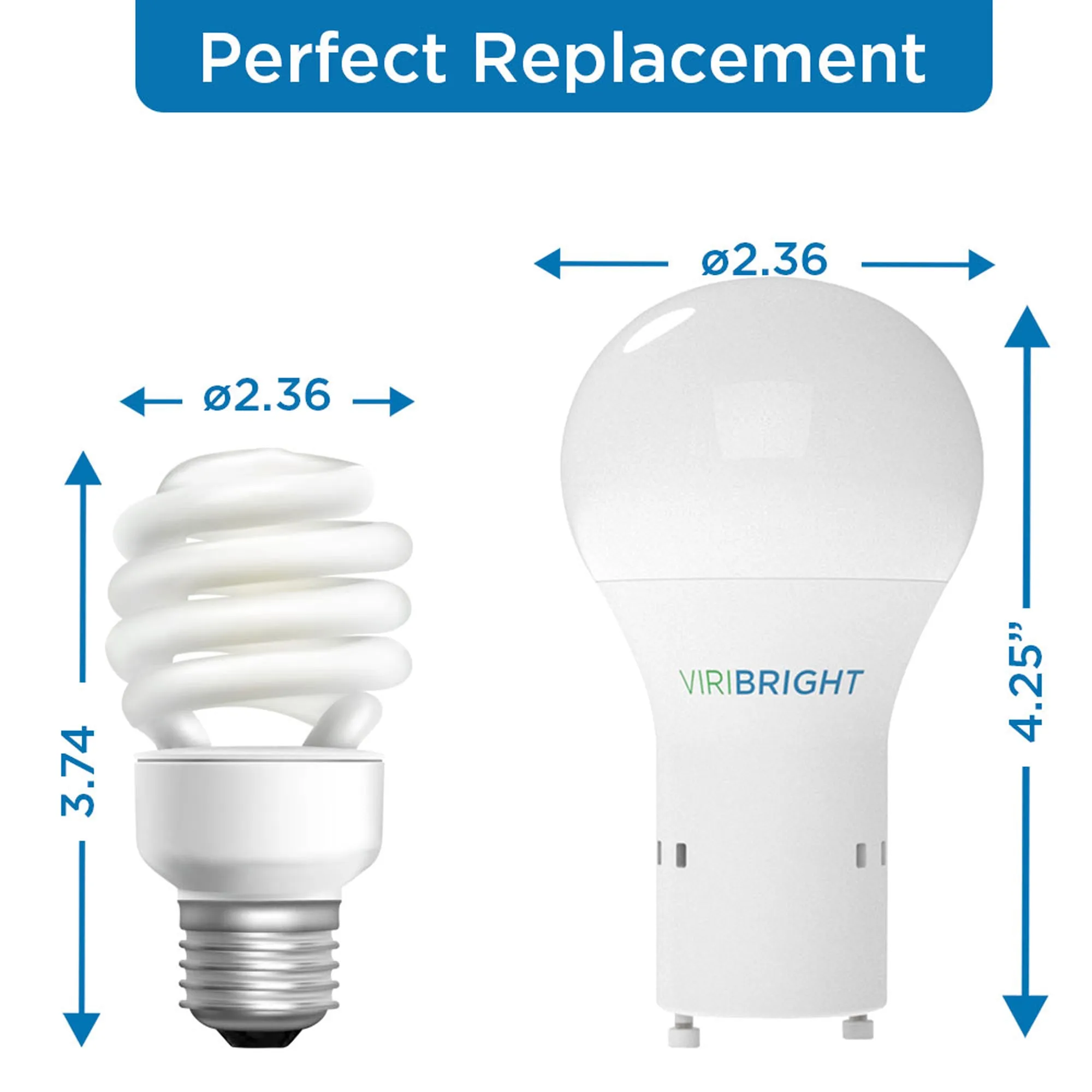 60-Watt Equivalent A19 GU24 Dimmable Energy Star LED Light Bulb