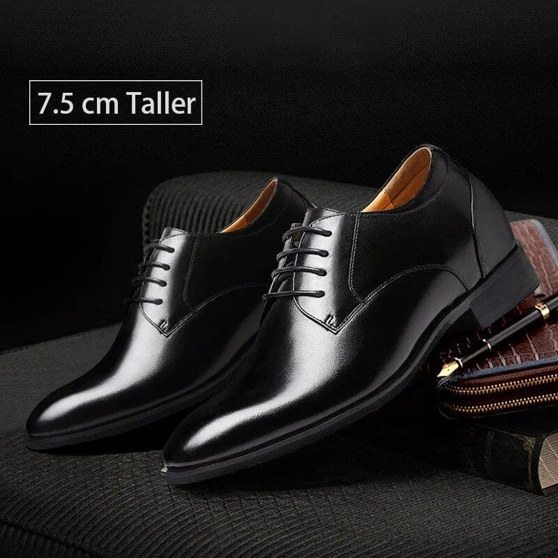 7.5 CM / 2.95 Inches CMR CHAMARIPA Men Pointy Toe Elevator Dress Shoes Wedding Shoes