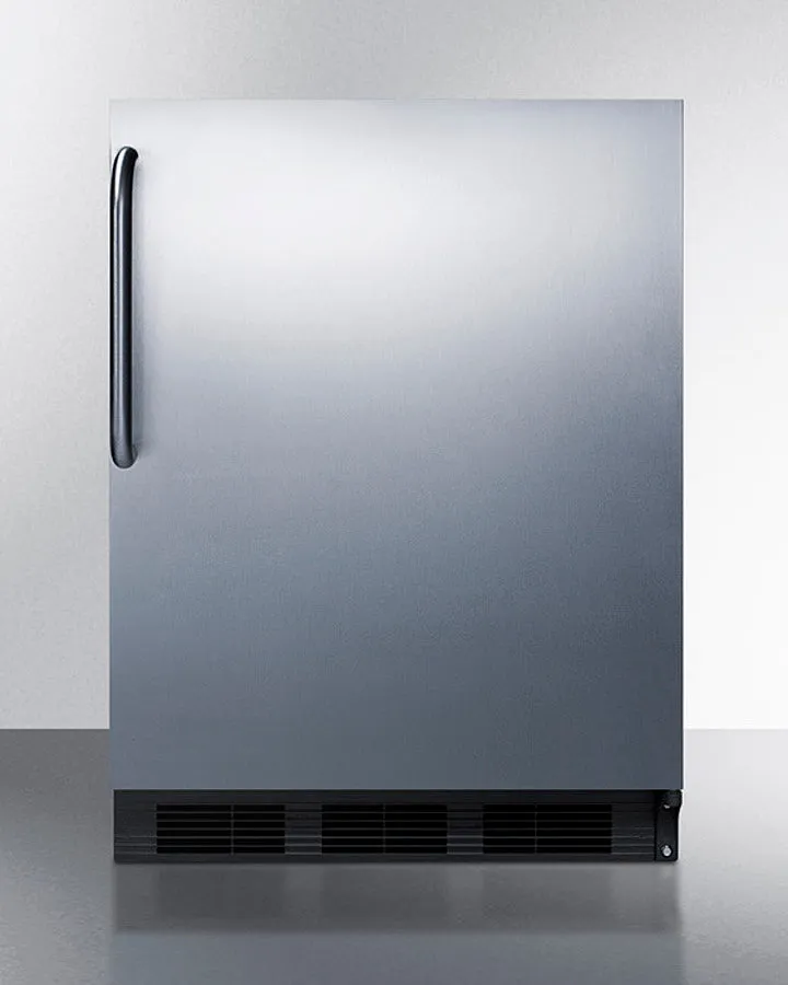 Accucold 24" Wide All-Refrigerator, ADA Compliant Stainless Steel Door