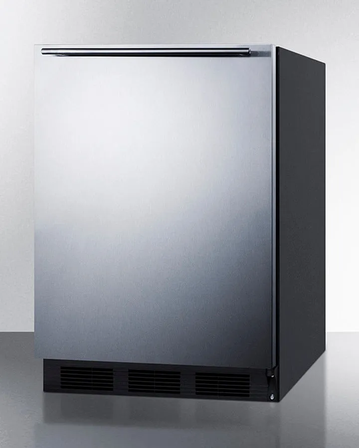 Accucold 24" Wide All-Refrigerator, ADA Compliant Stainless Steel Door