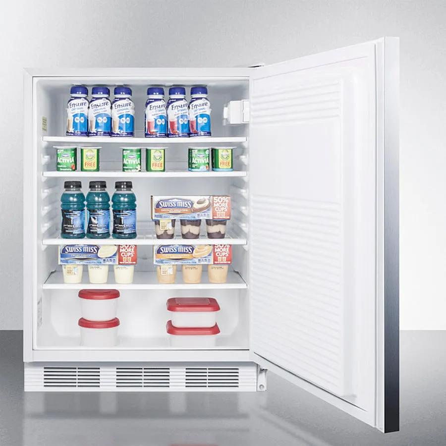 Accucold 24" Wide Built-In All-Refrigerator, ADA Compliant