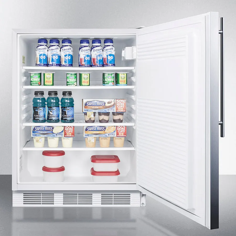 Accucold 24" Wide Built-In All-Refrigerator, ADA Compliant