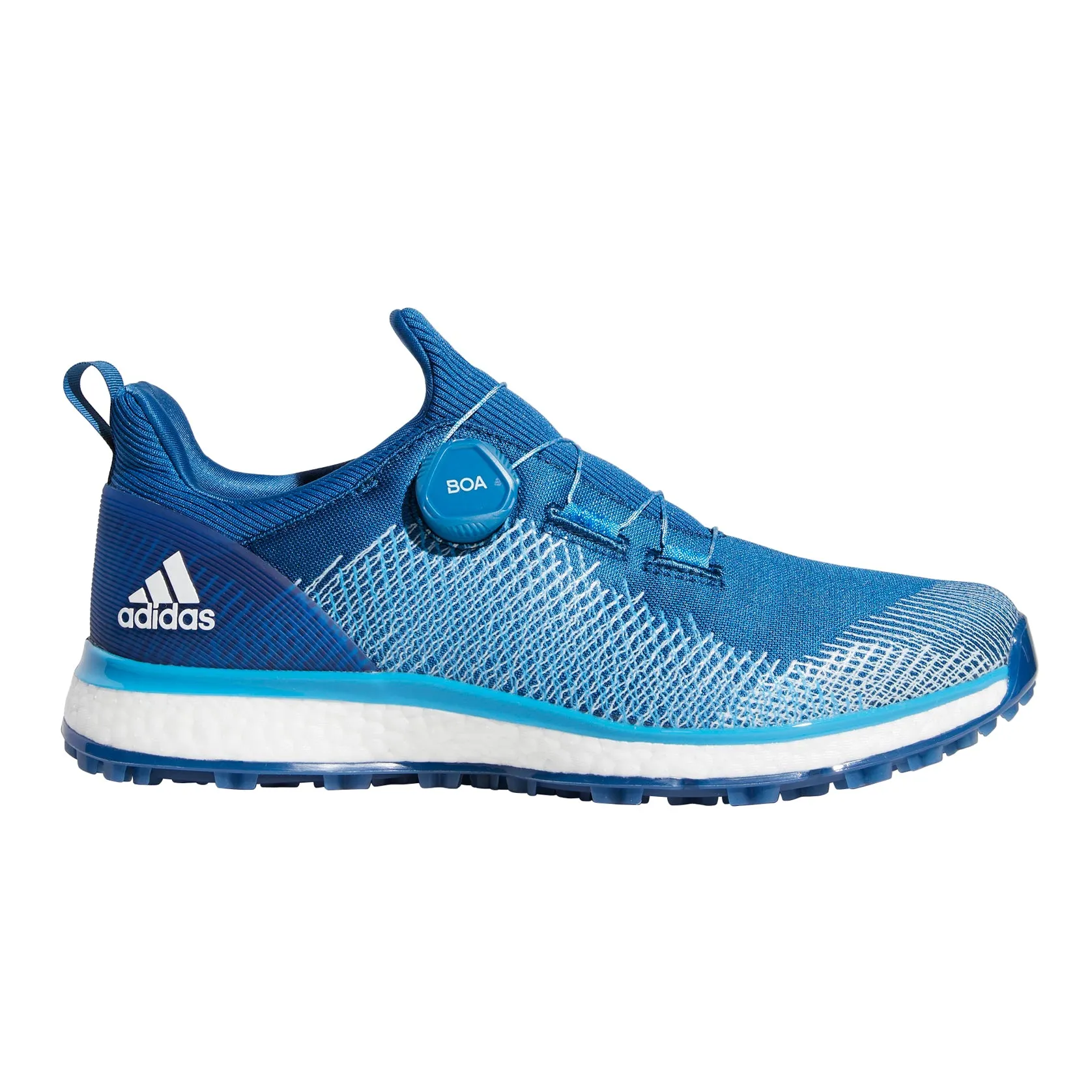 Adidas Forgefiber BOA Blue Mens Golf Shoes