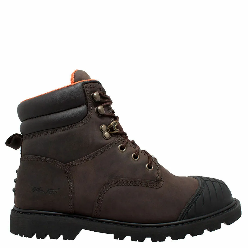 'AdTec' Men's 6" Lace Up Steel Toe - Brown