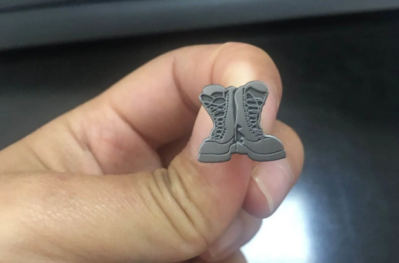 Alloy Combat Boots Pins