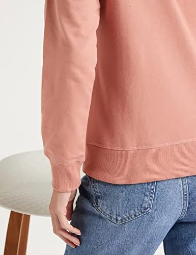 Amazon Brand - Symbol Women's Cottonblend High Neck & Round Neck Sweatshirts (AW18WNSSW04_Murky Pink_Medium_Dusky Pink_M)