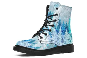 Among The Pines Mandala Combat Boots