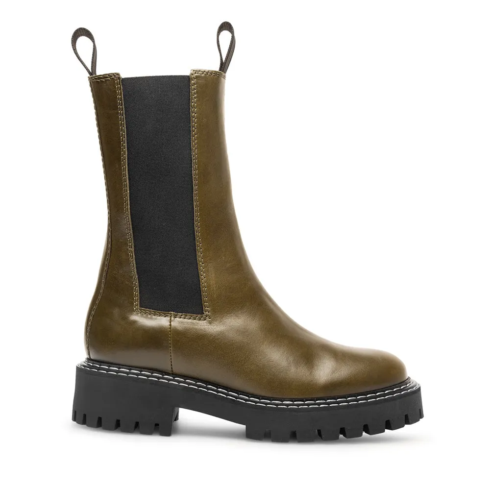 Angie Chelsea Olive Boots