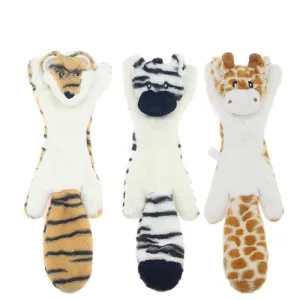 Animal Themed No Stuffing Dog Toy with Squeakers