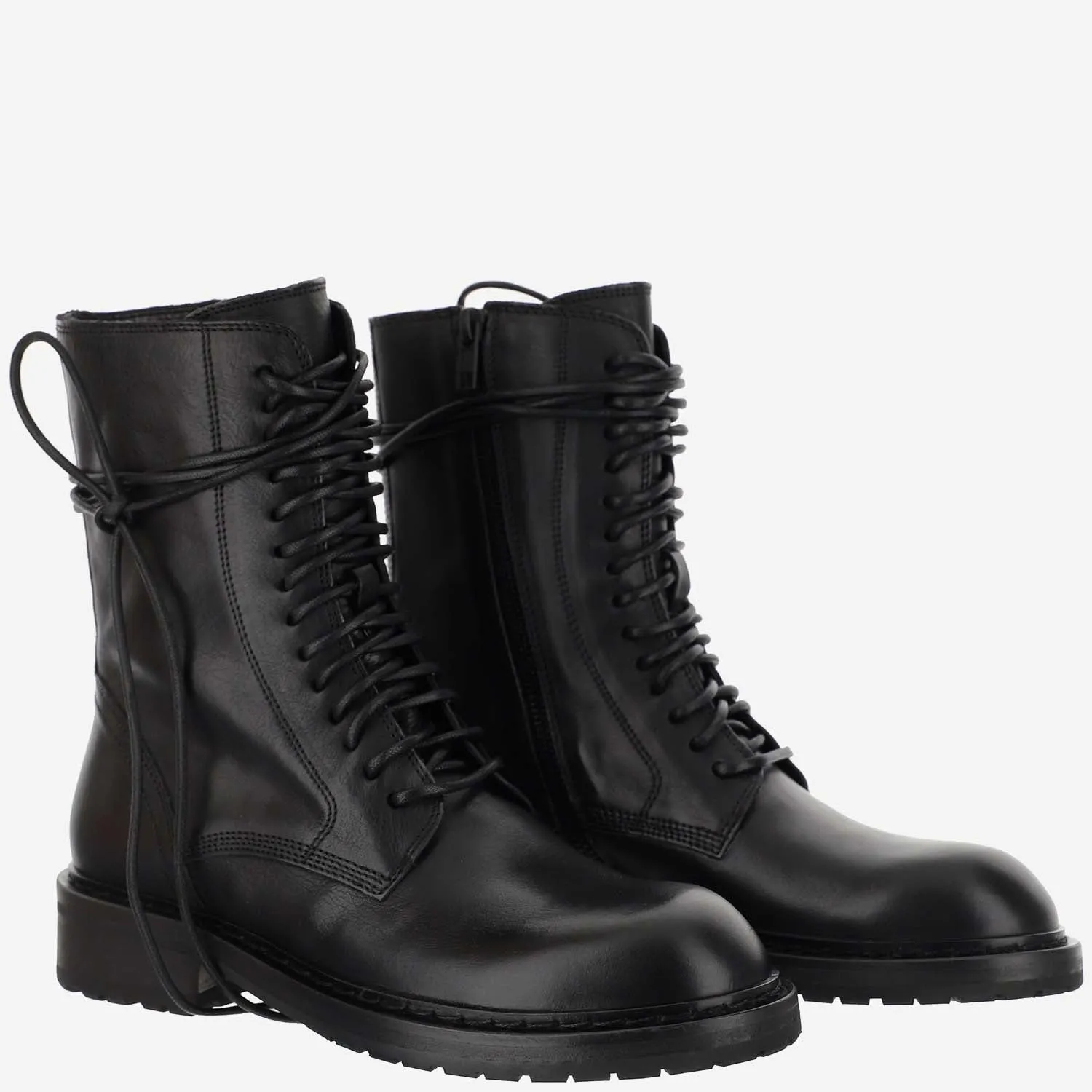 Ann Demeulemeester Santiago Lace-Up Combat Boots