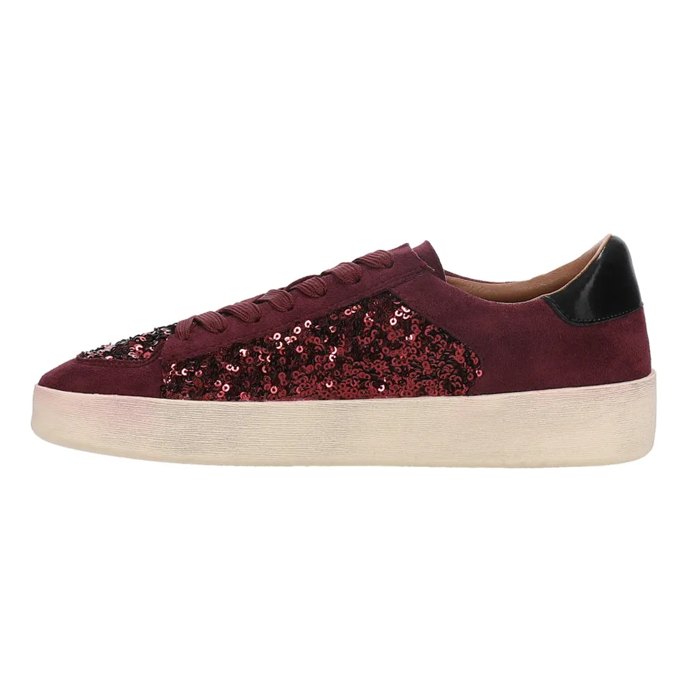 Another Round Sequin Lace Up Sneakers