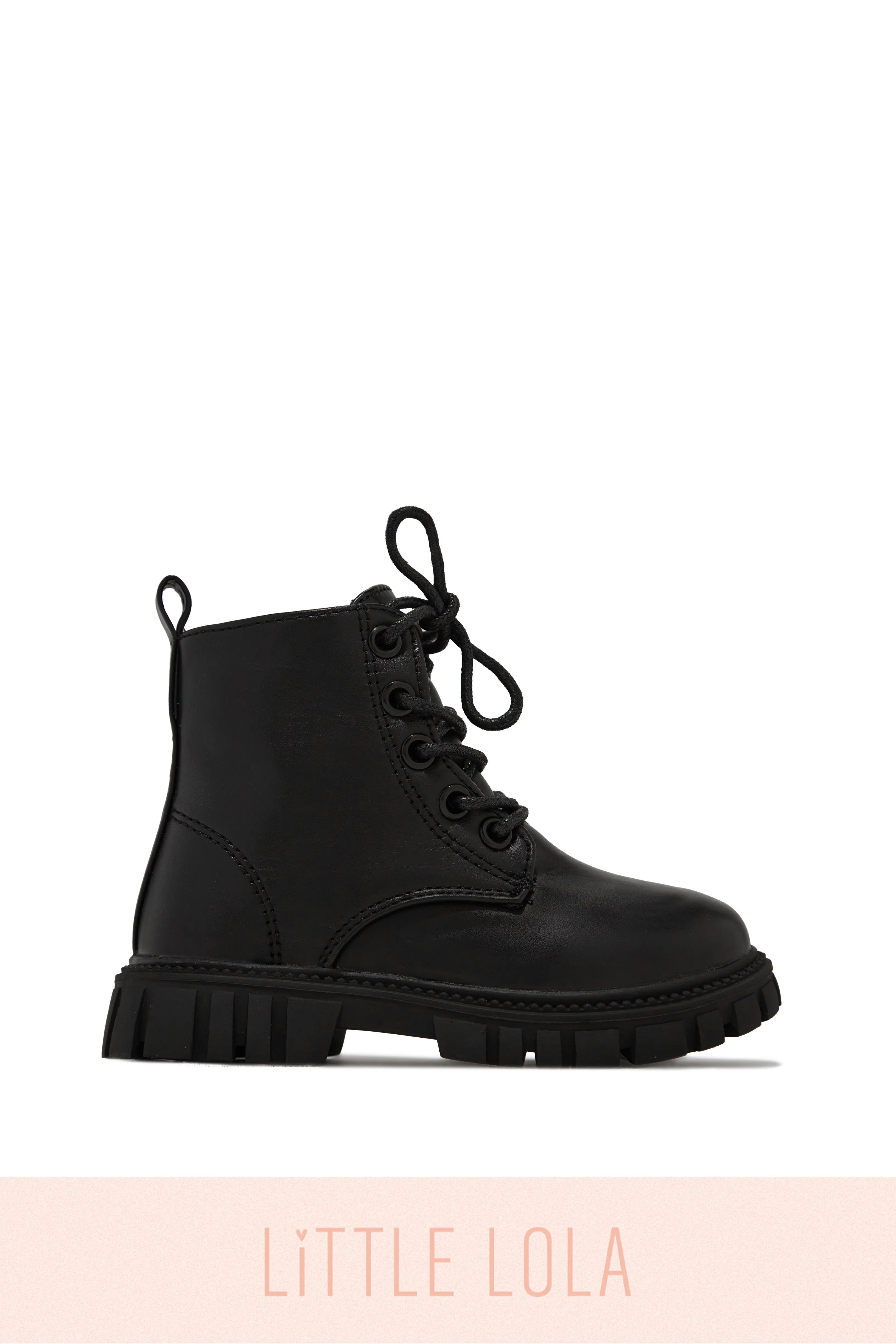 Ariella Lace Up Boots - Black