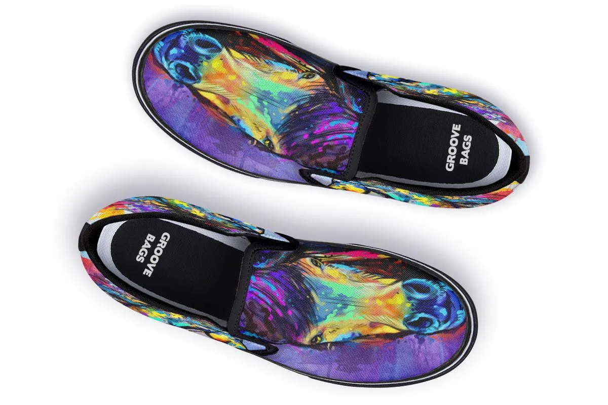 Artistic Horse Slip-On Shoes