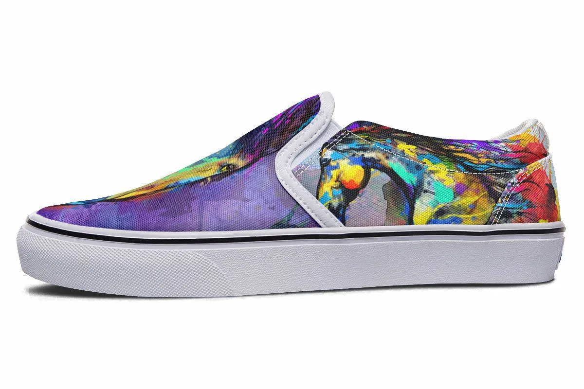 Artistic Horse Slip-On Shoes