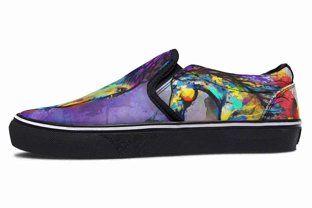 Artistic Horse Slip-On Shoes