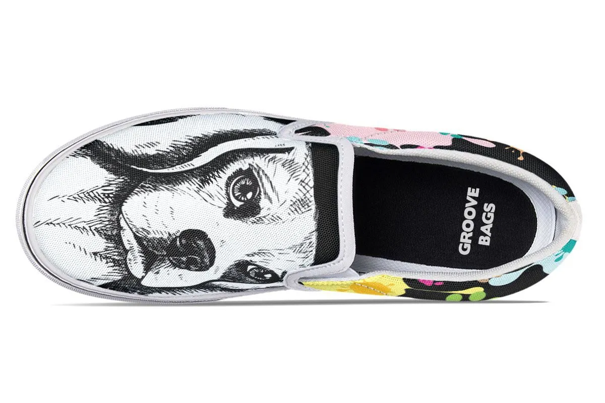 Artsy Beagle Slip-On Shoes