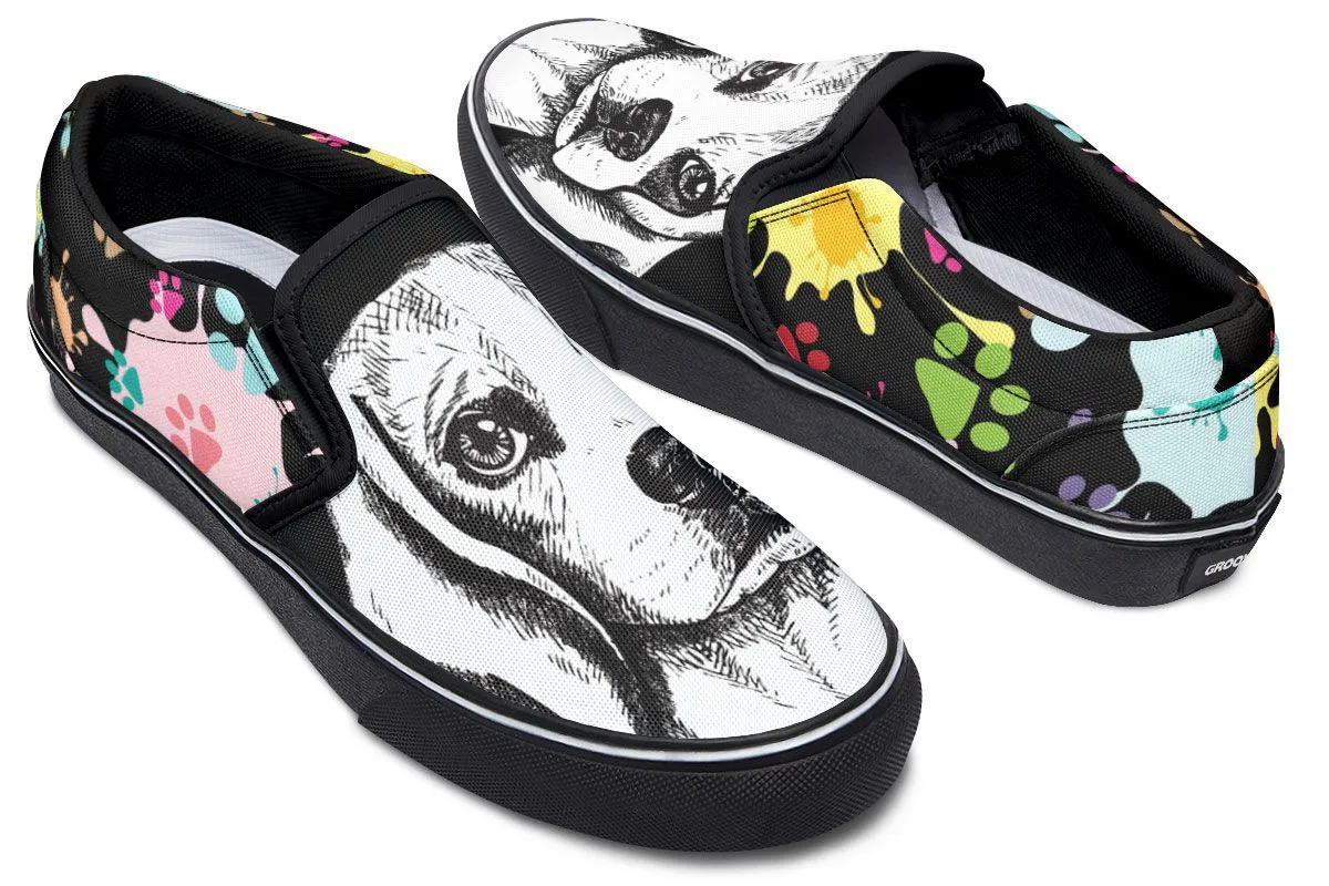 Artsy Beagle Slip-On Shoes