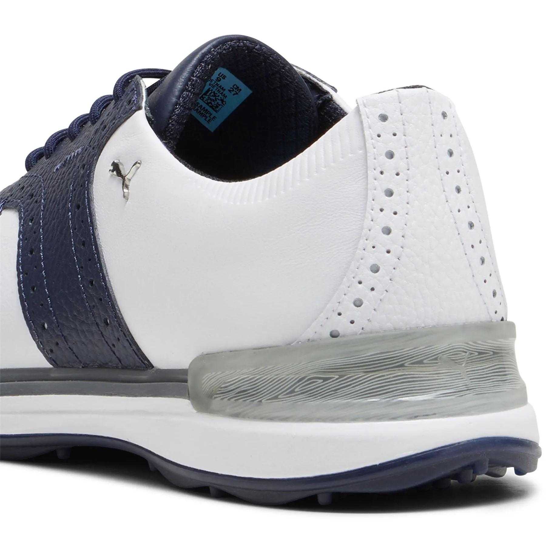 Avant Leather Spikeless Golf Shoes White/Navy - AW24