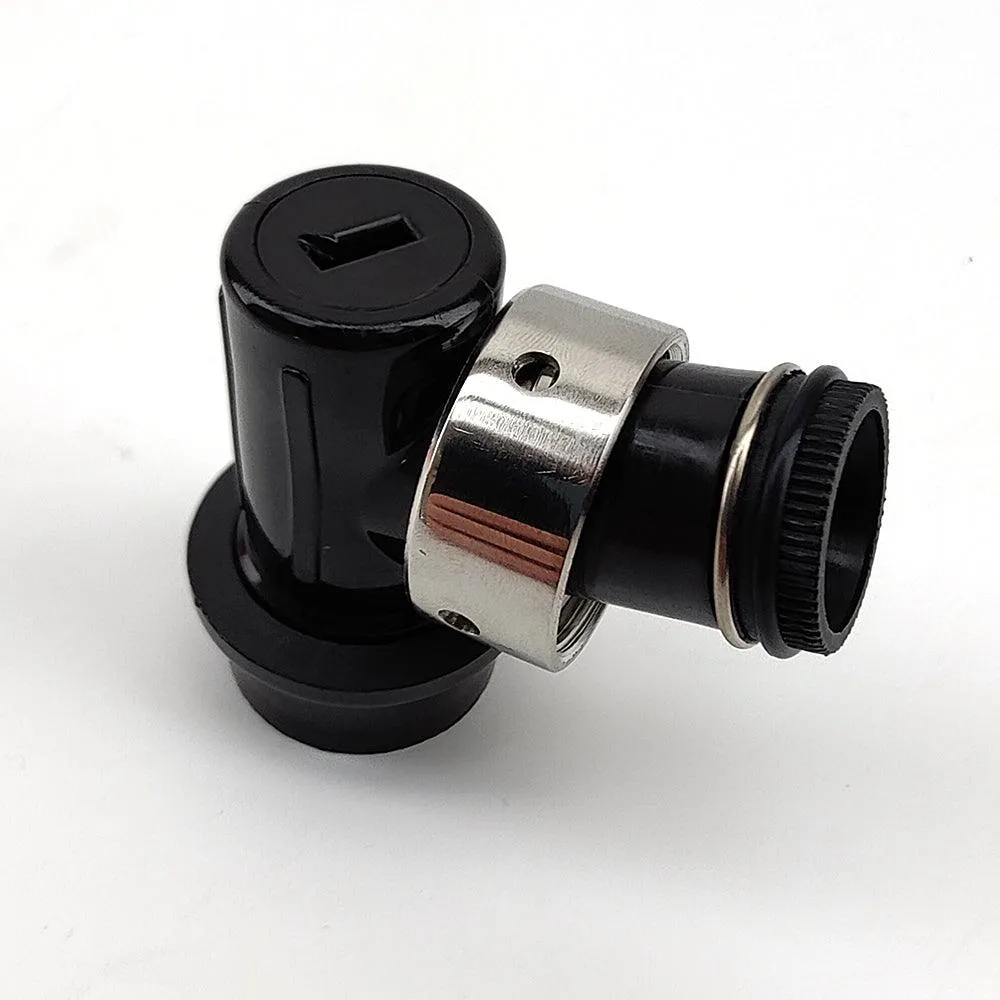 Ball Lock Disconnect (Black/Liquid) - With Integrated Tap Shank & Collar