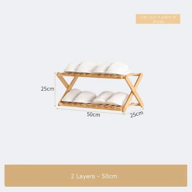 Bamboo Household Foldable Rack