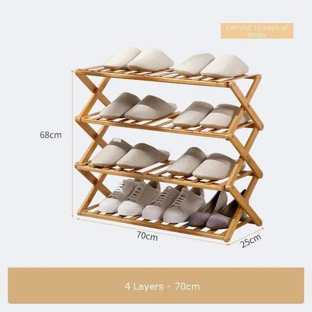 Bamboo Household Foldable Rack