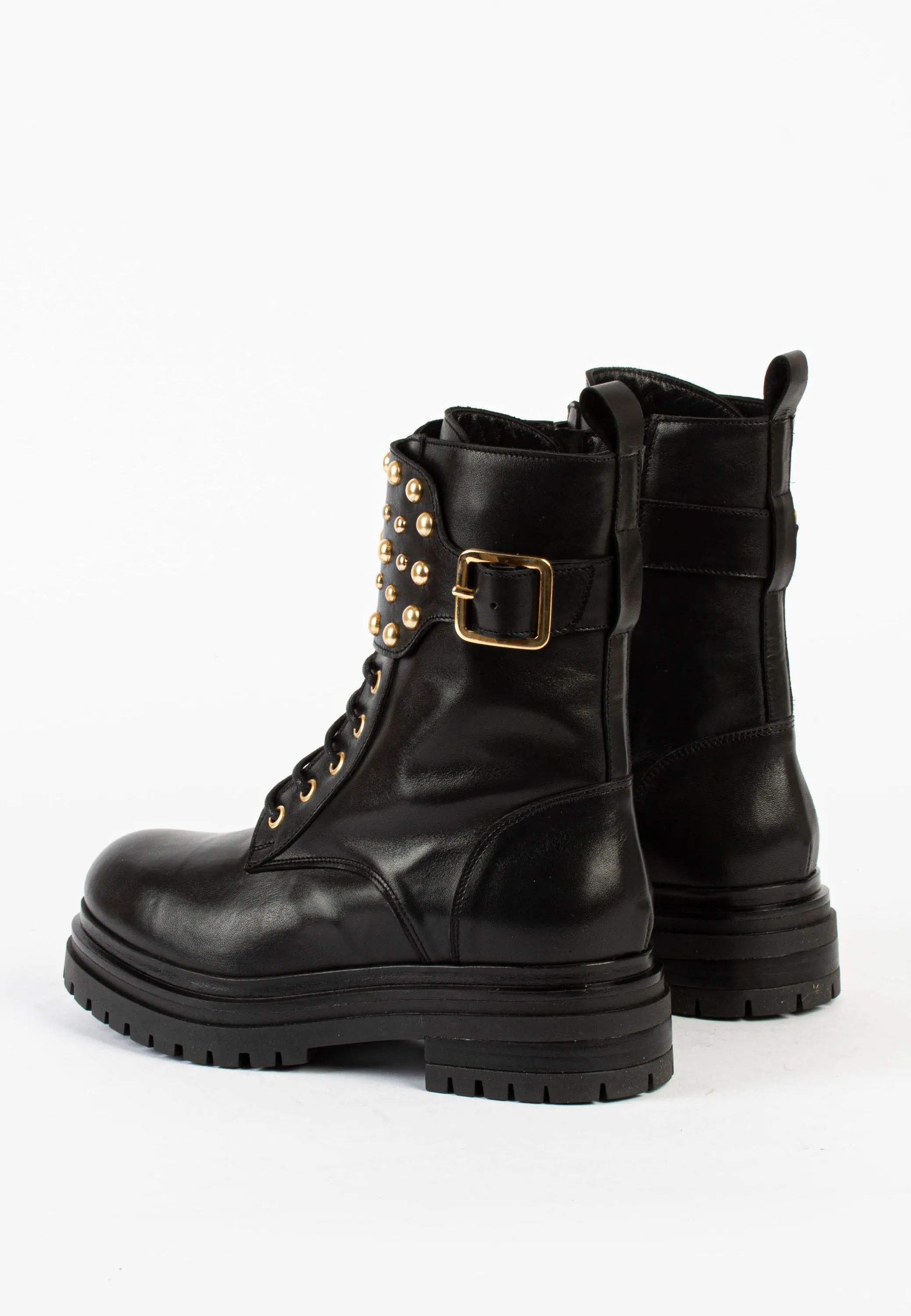 Bentley Black Combat Boots