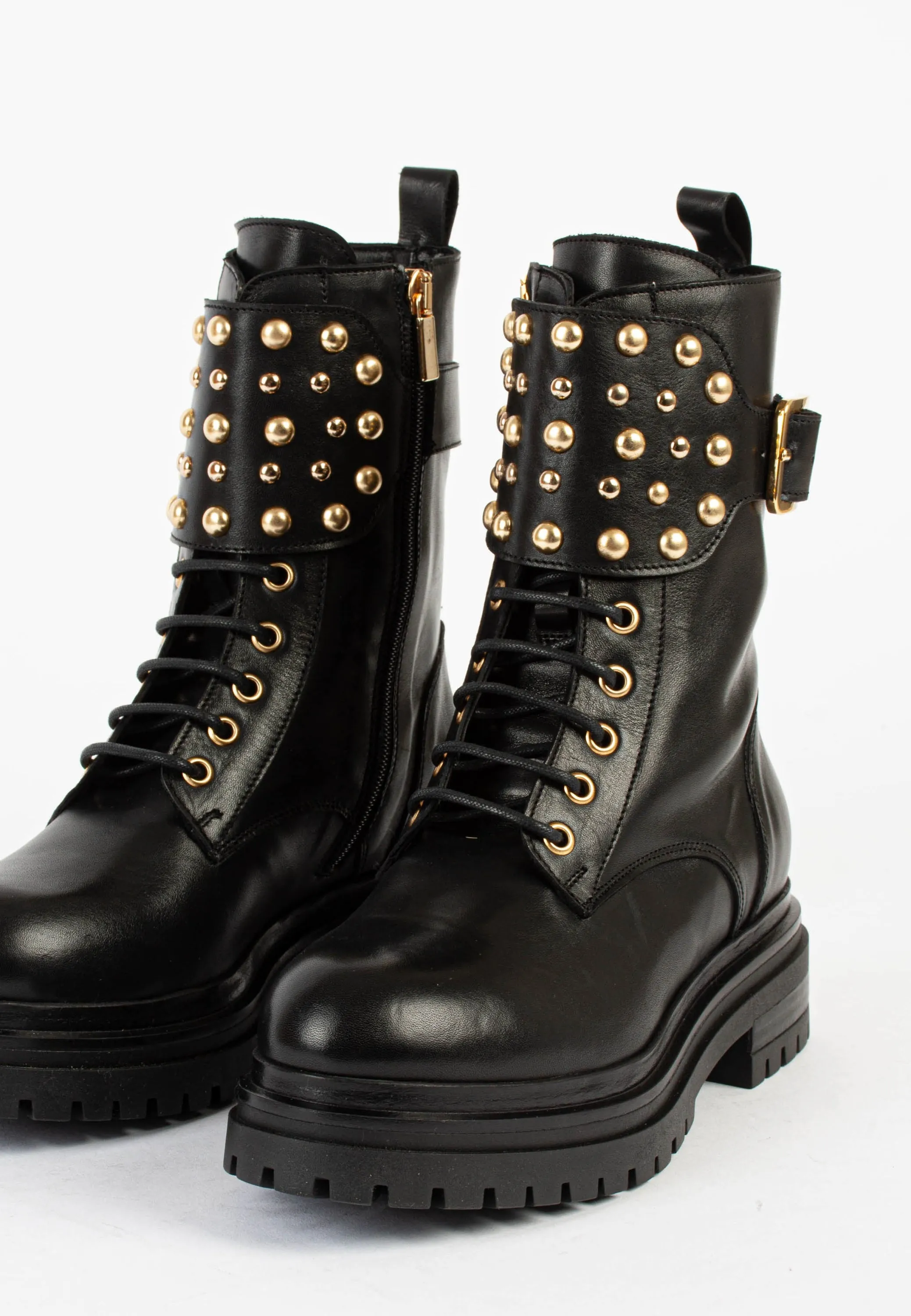 Bentley Black Combat Boots