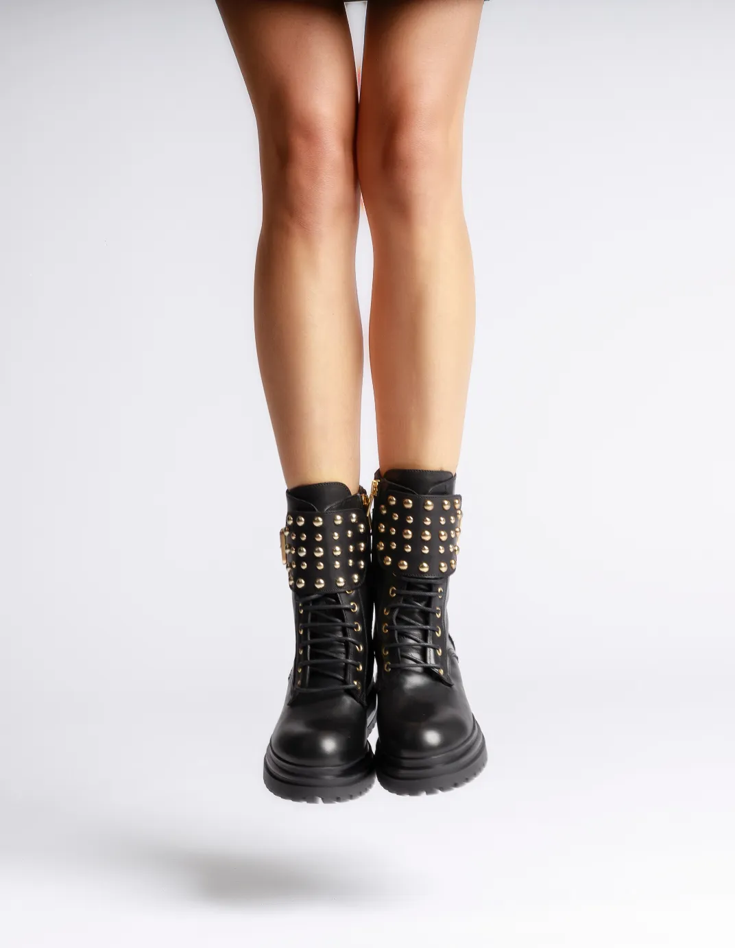 Bentley Black Combat Boots