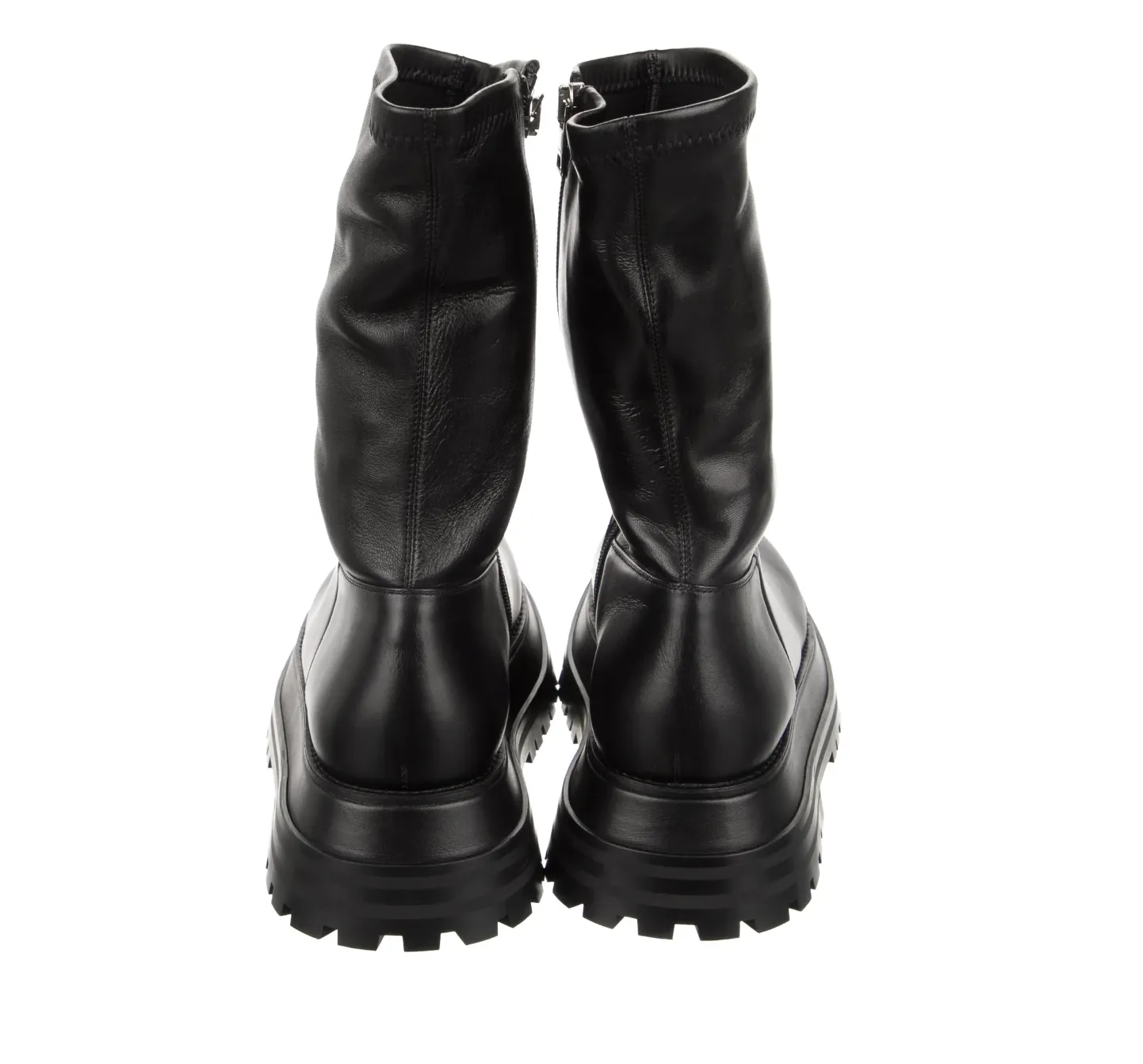 Black Combat Boots - 8.5