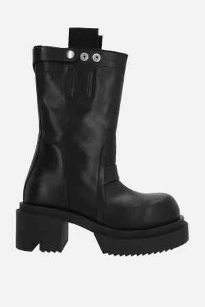 Bogun smooth leather platform boots