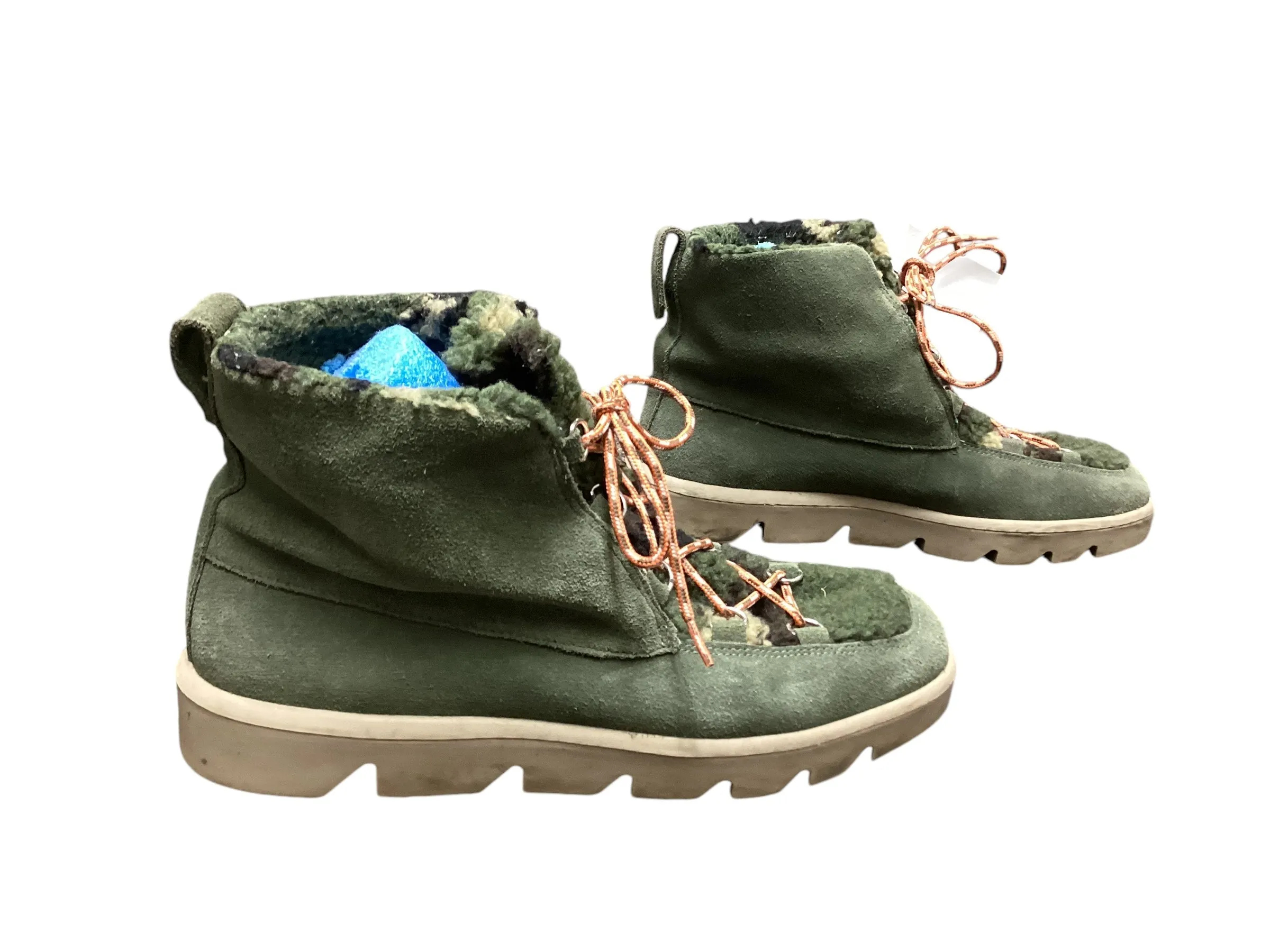 Boots Combat By Bernardo In Green, Size: 9