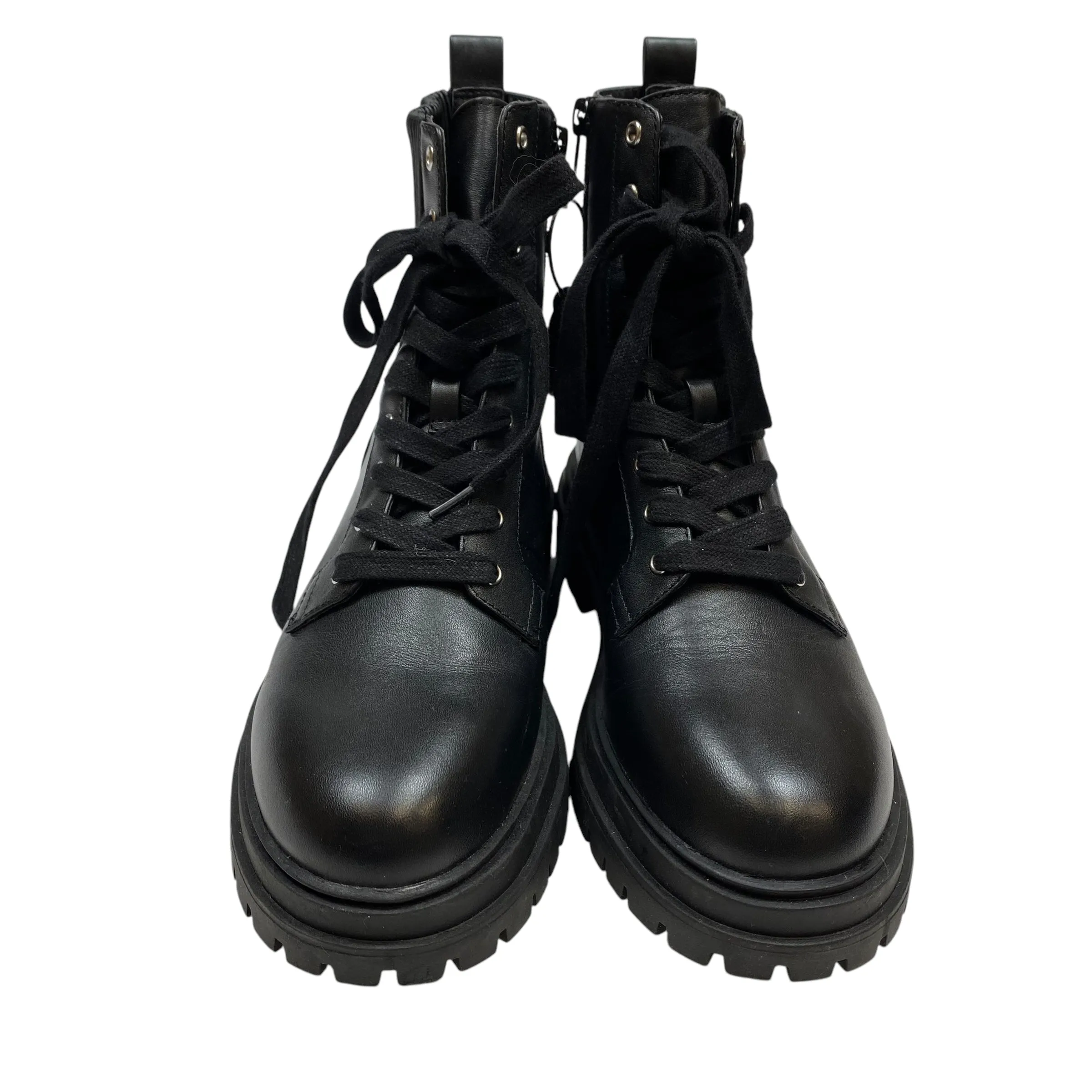 Boots Combat By Chelsea And Violet In Black, Size: 7.5