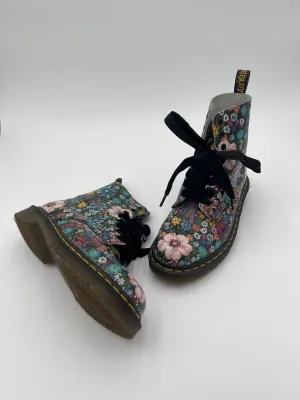 Boots Combat By Dr Martens In Floral Print, Size: 8