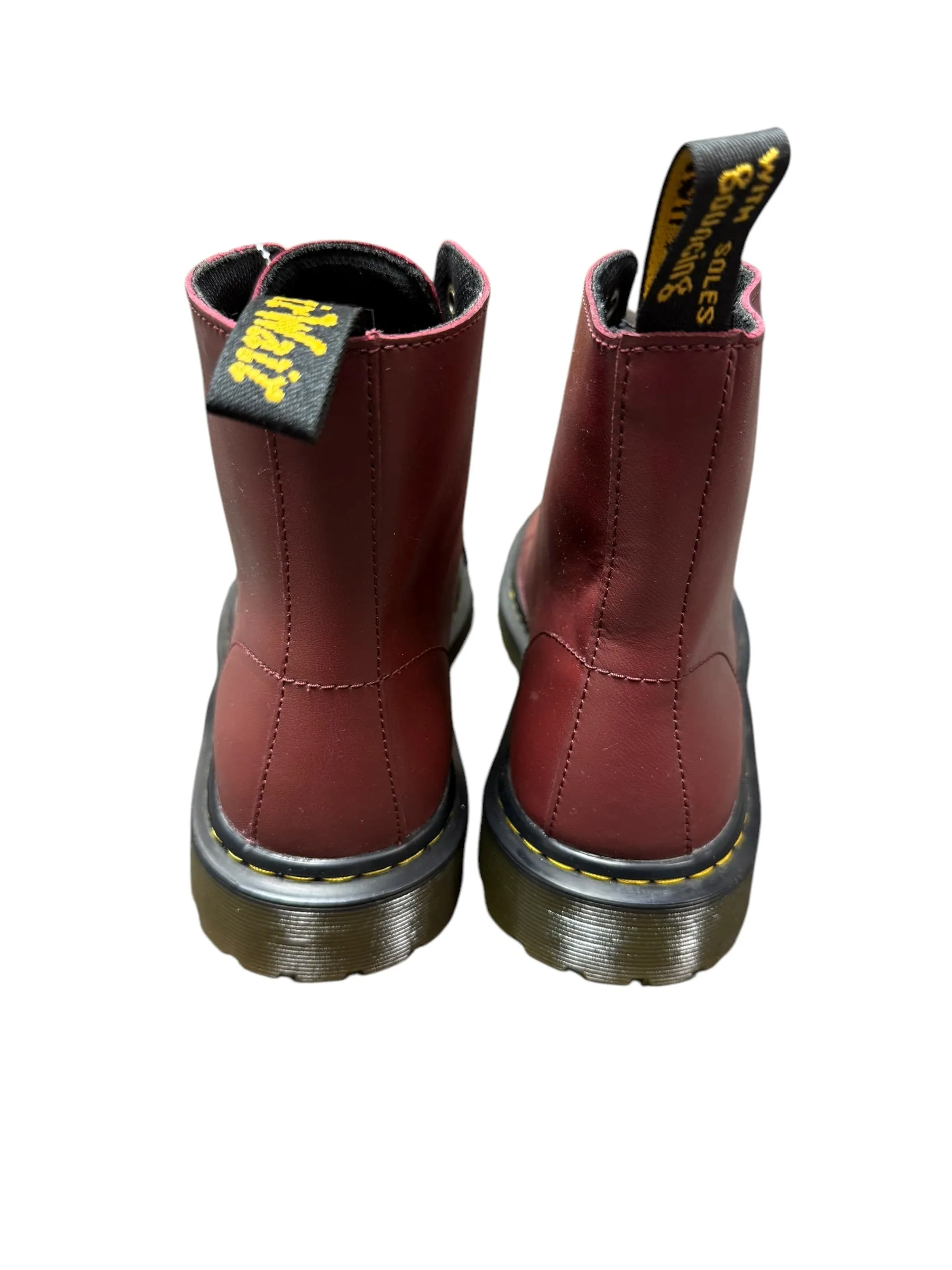 Boots Combat By Dr Martens In Red, Size: 9