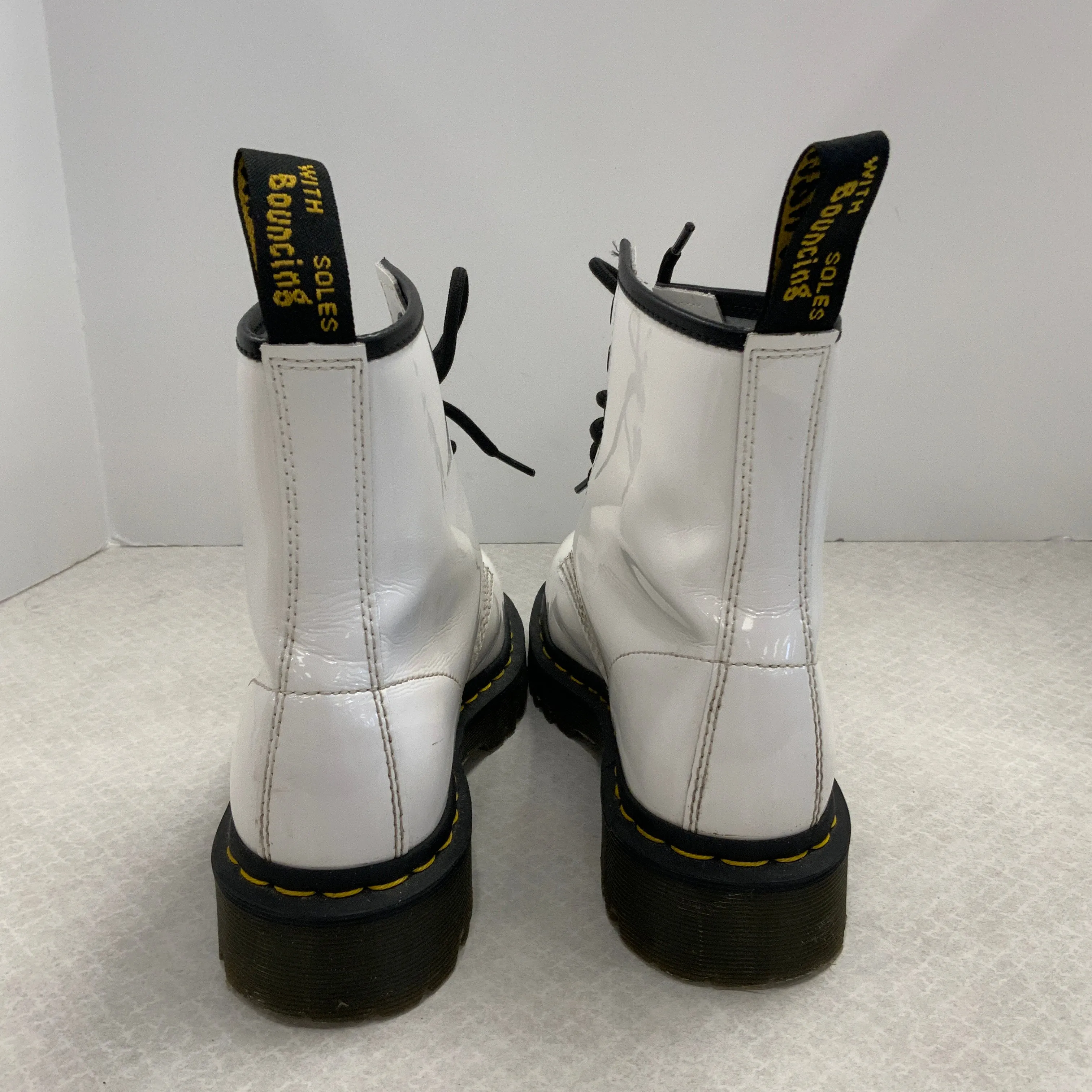 Boots Combat By Dr Martens In White, Size: 7