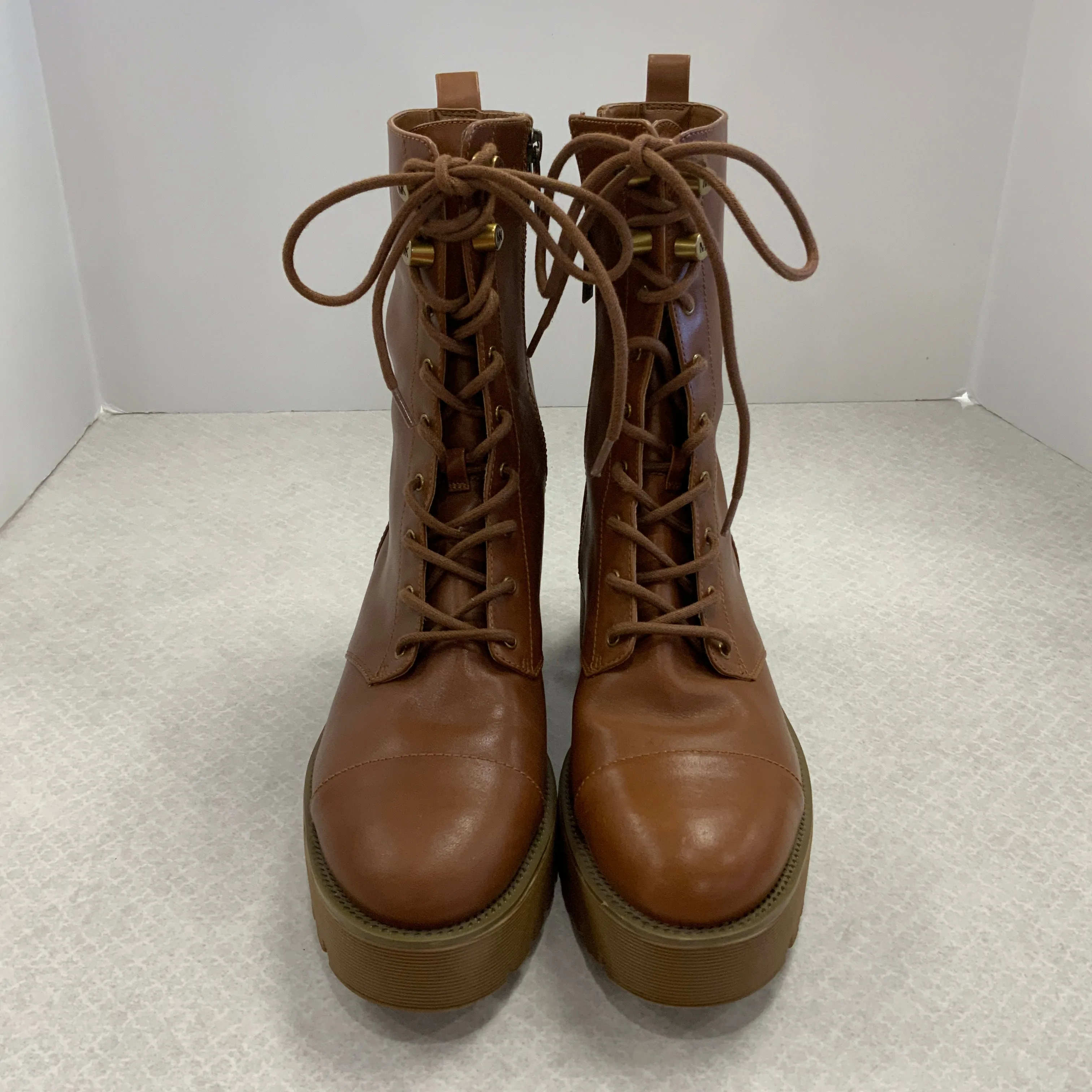 Boots Combat By Michael By Michael Kors In Brown, Size: 8.5