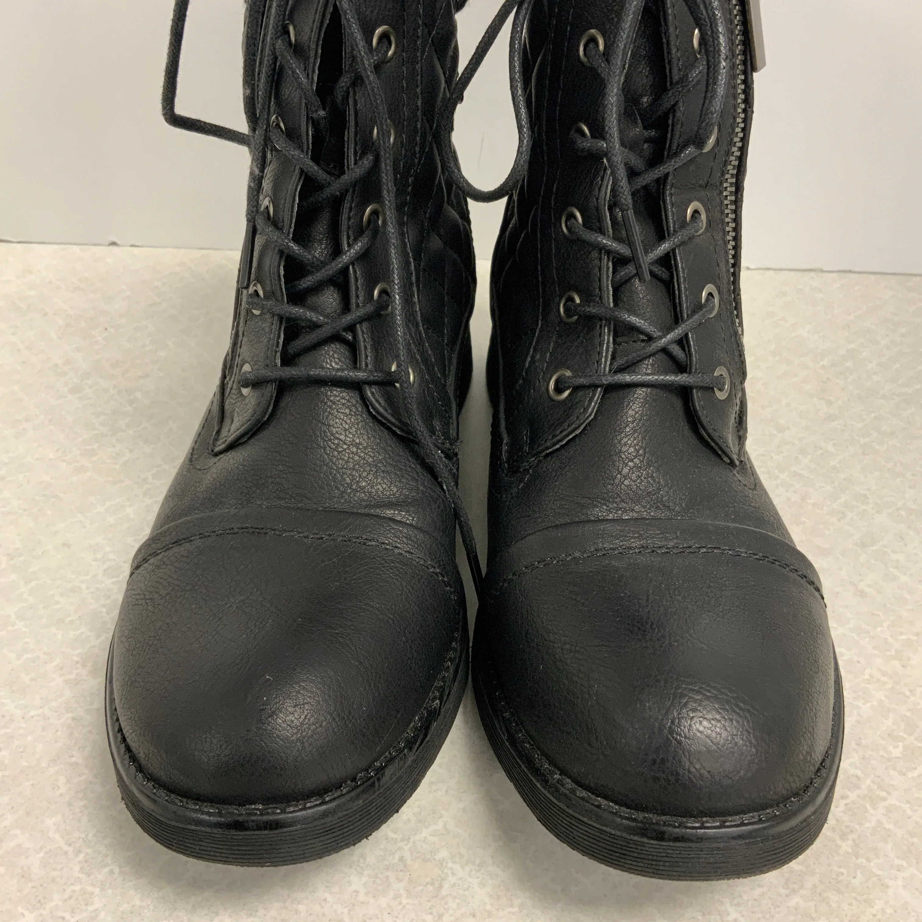 Boots Combat By STQ In Black, Size: 9