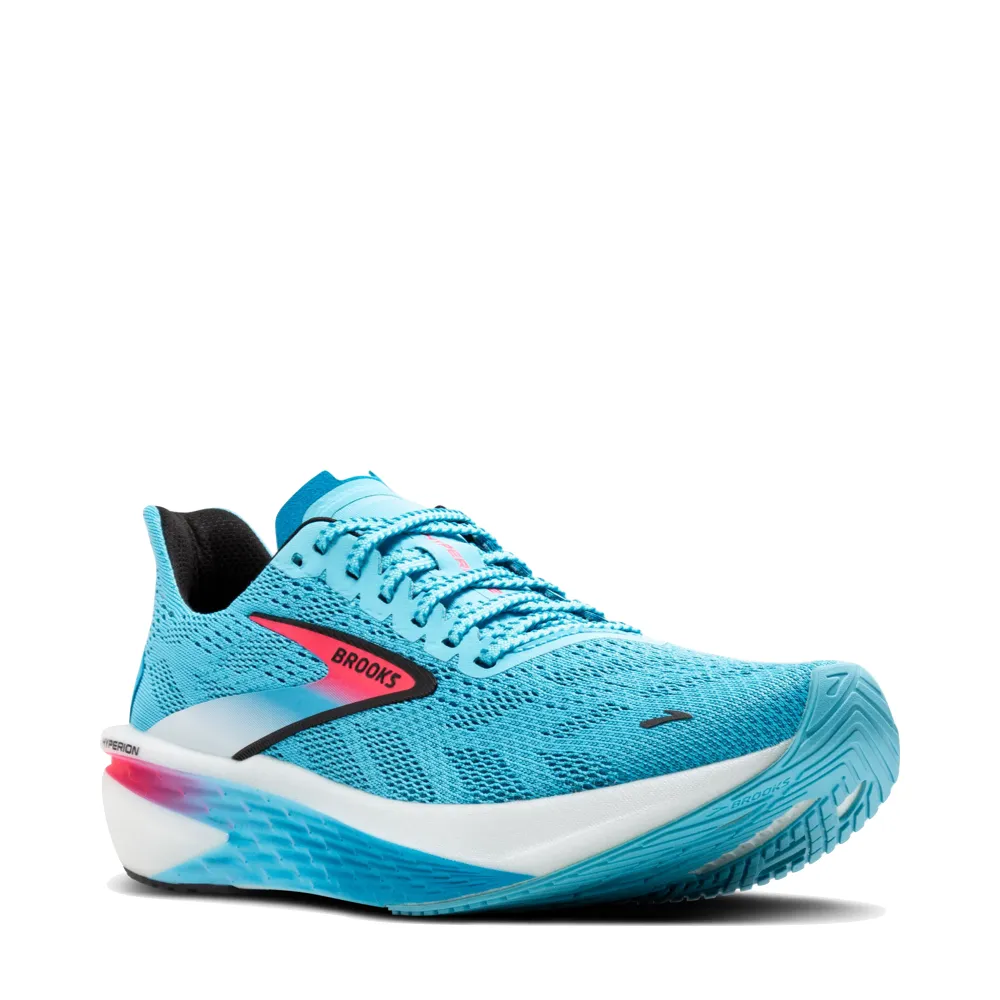 Brooks Men's Hyperion 2 Sneaker in Crystal Seas/Diva Pink/Black