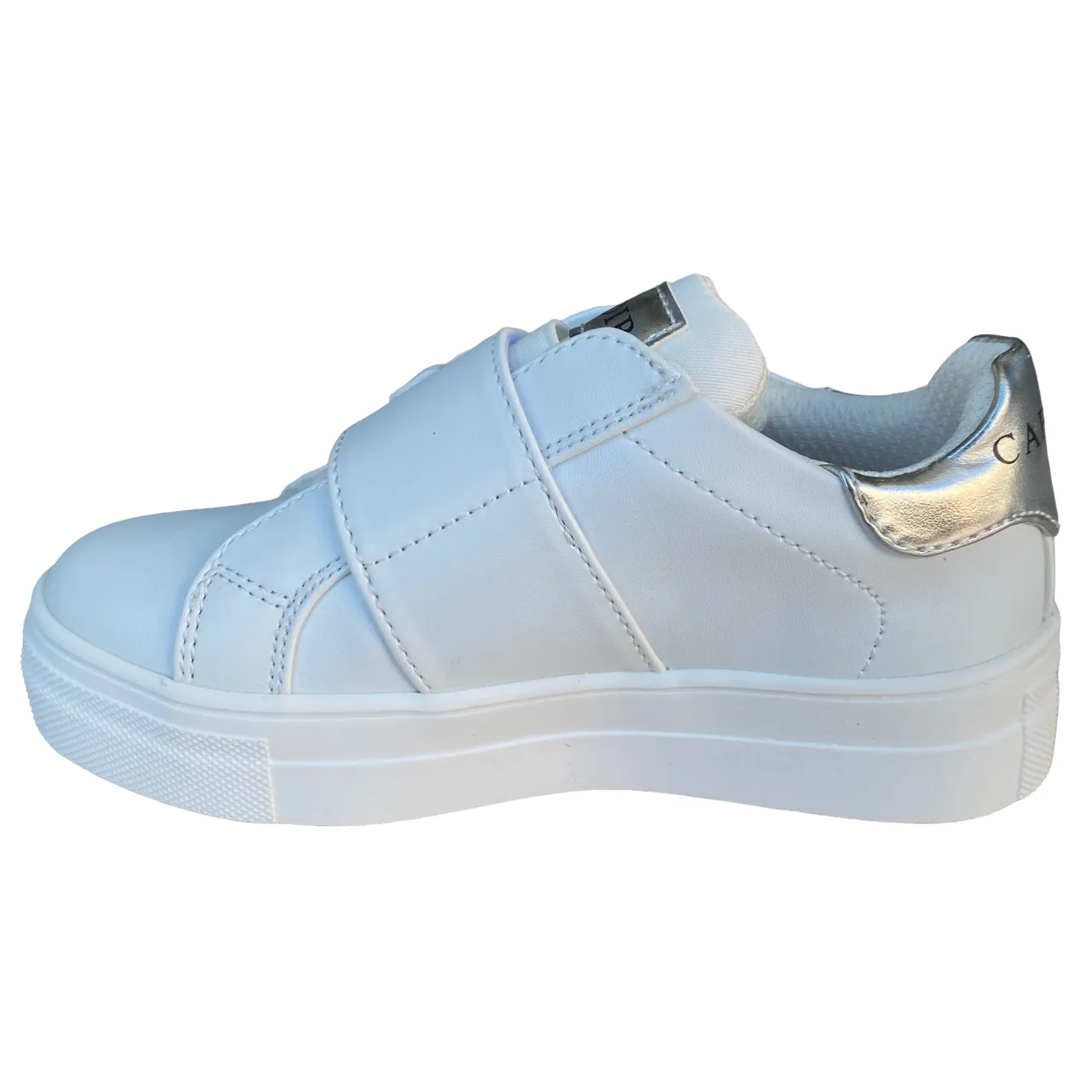 Cafè Noir scarpa da bambina con fascia elastica e velcro C-2422w bianco