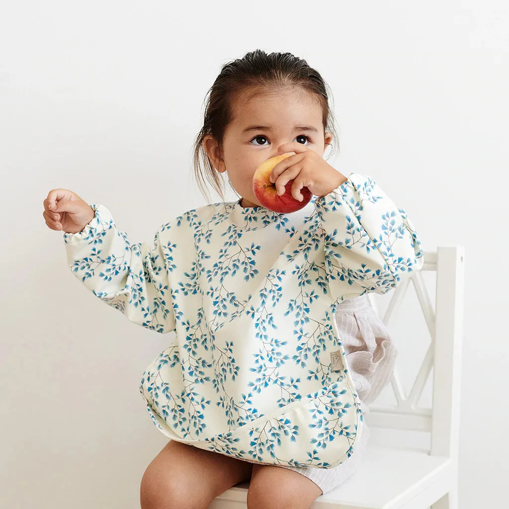 Cam Cam Copenhagen, Sleeved Bib Green Leaves