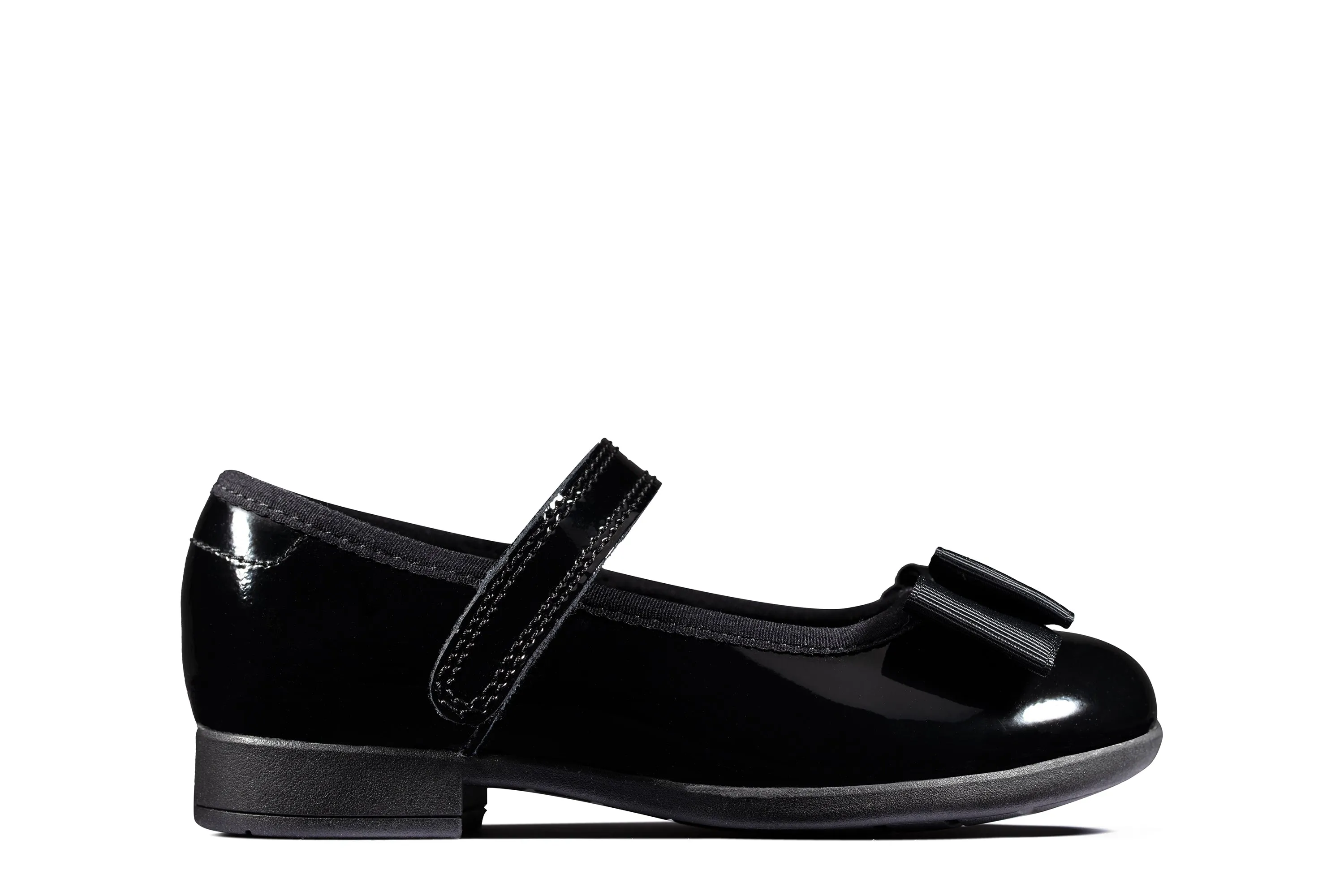 Clarks Scala Tap T Black Patent