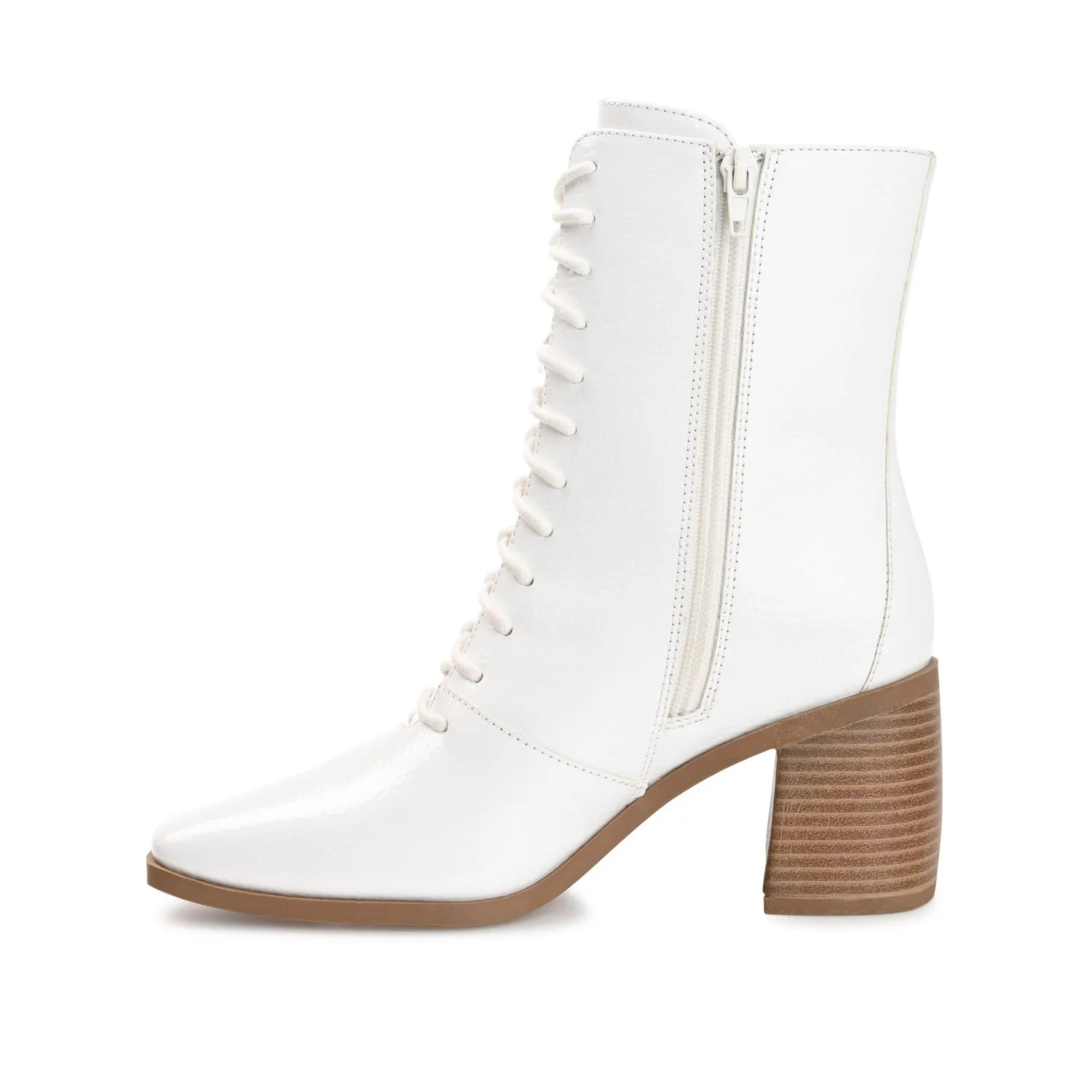 COVVA LACE-UP BOOTIES IN WIDE