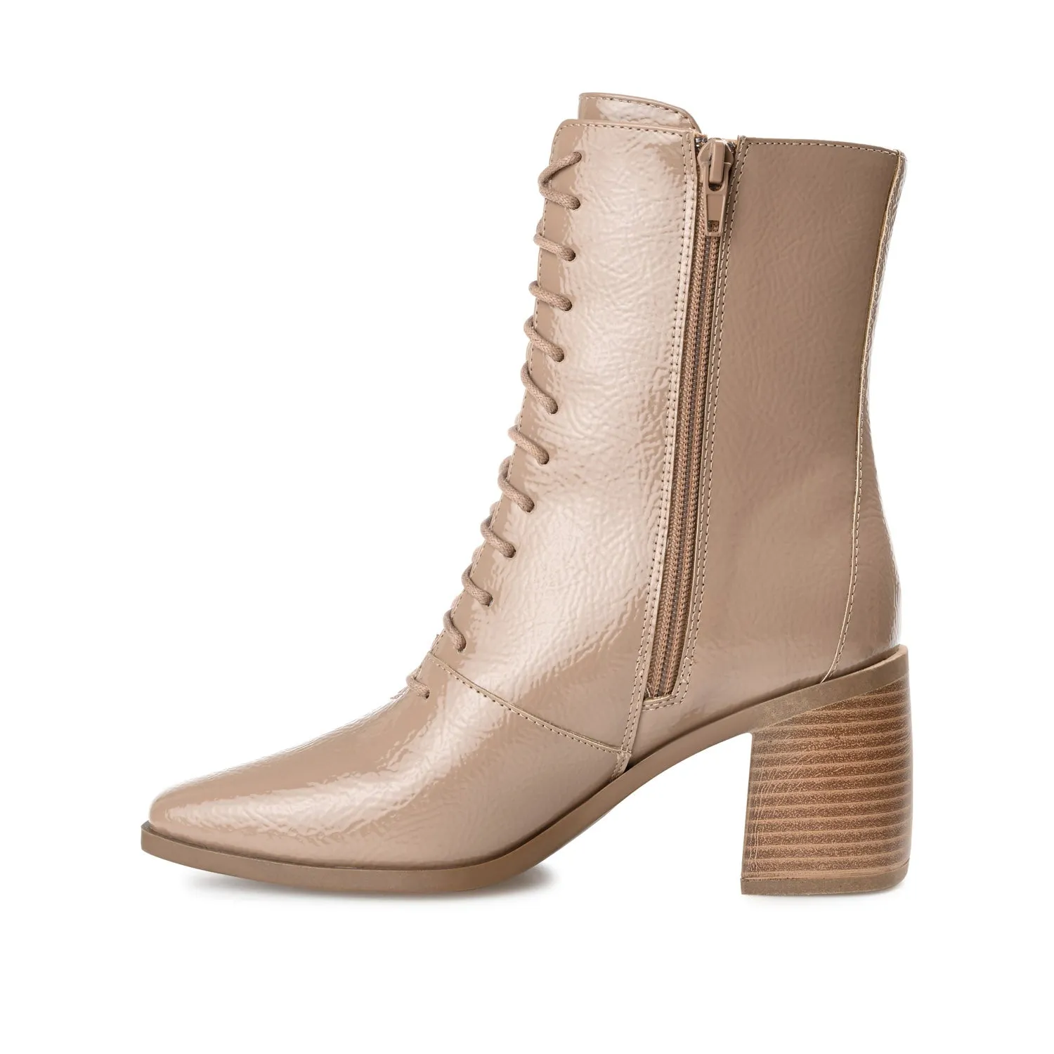 COVVA LACE-UP BOOTIES IN WIDE