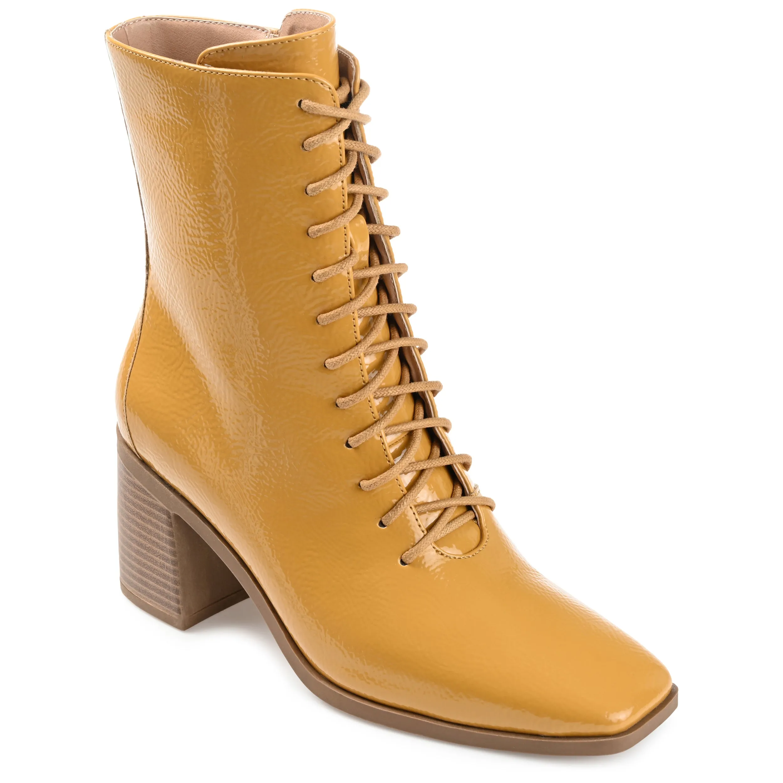 COVVA LACE-UP BOOTIES IN WIDE