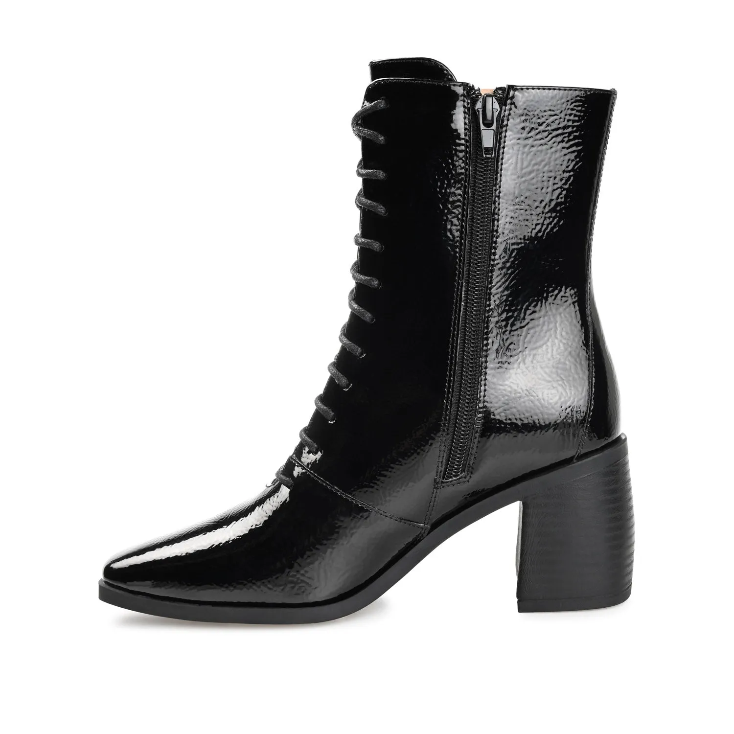 COVVA LACE-UP BOOTIES IN WIDE